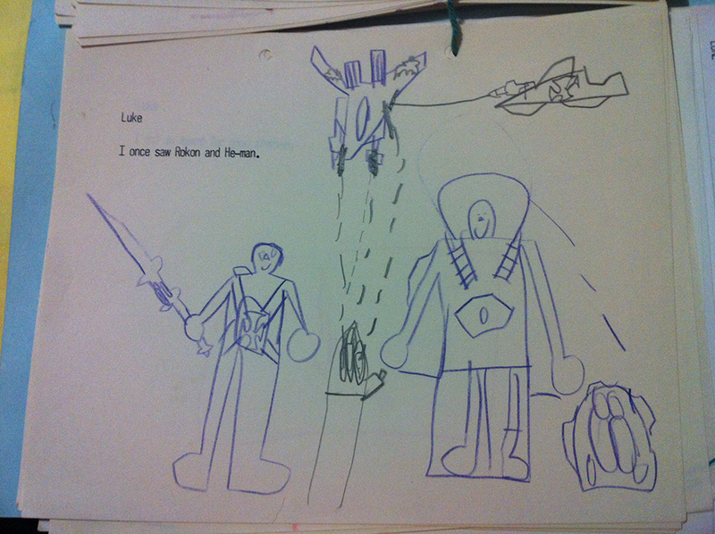 Illustration for article titled A Child's Sketchbook From the 1980s, Preserved For the 21st Century